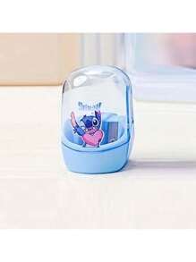 1 pièce, Taille-crayon Disney Stitch - Design de personnage mignon, matériau en plastique durable, 3 couleurs au choix (bleu/rose/transparent) - cadeau d'anniversaire préféré pour les écoles, les bureaux et les fans de Disney