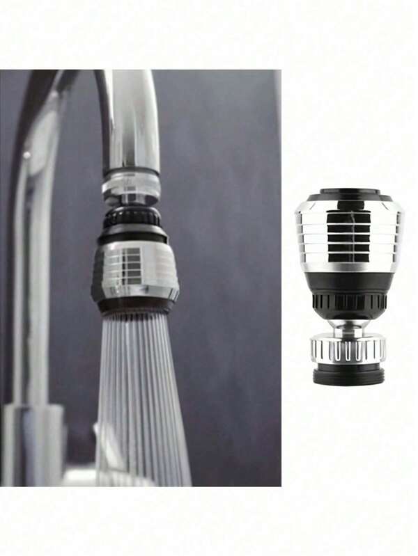 1 pièce Robinet économiseur d'eau à rotation à 360 degrés pour cuisine domestique, aérateur, diffuseur, filtre de buse de robinet, adaptateur