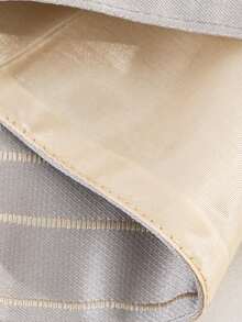 1pc Grey Meteor Shower Striped Pattern Tablecloth, Polyester High-Density Jacquard Weaving, Tassel Fringe, Suitable For Home Kitchen, Dining Room, Hotel, Bar, Coffee Shop, Outdoor Garden, Holiday Party Decoration