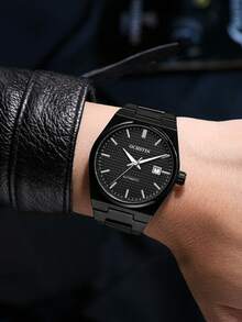 OCHSTIN Herren Goldene Uhr, Luxus Edelstahl Uhr, personalisierte vollautomatische mechanische Uhrwerk Armbanduhr, klassische Herrenuhren