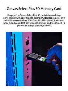 Kingston 1pc SDS3 Memory Card 64GB/128GB/256GB/512GB/1TB DSLR Camera SD Card Storage Card 4K HD Card - 彩色 - 查看 5