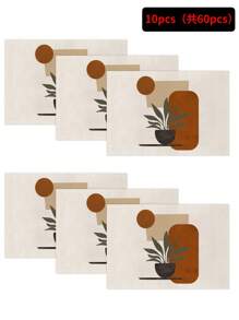 1 Stück/4 Stücke/6 Stücke Tischset für die tägliche Dekoration, Tischsets aus Leinen in gedeckten Farben, schmutzabweisende Tischsets, geeignet für Zuhause, Esszimmer und Restaurant, Tischdekoration, Heimtextilien