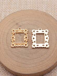 10pcs/Bag 20x15mm Retro Rectangle Photo Frame Charms Pendant For DIY Jewelry Making Accessories Jewelry Findings DIY Necklace Making DIY Keychain Making Handmade Craft - Photo Frame - View 11