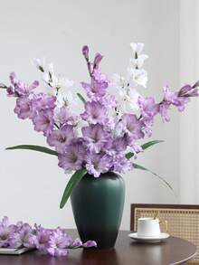 1pc New Calla Lily Artificial Flower, Vintage Silk Flower Decor For Dining Table, Living Room, Indoor - Multicolor - View 9