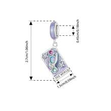 WOSTU 1pc 100% 925 Sterling Silver Sun Moon Star Tarot Cards Pendents Lovers Charm Beads Fit Women Original DIY Bracelet Necklace Fine Jewelry Gift For Her