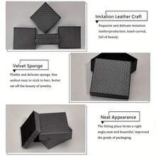 2/5/8/10/12/15pcs Jewelry Box, Diamond Pattern Jewelry Packaging Box, Silver Jewelry Necklace Box, Ring & Earring Storage Box - Gift Boxes - View 11