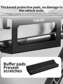 TOSUOD 多功能重型自行车壁挂架 - 节省空间的垂直自行车收纳架，适用于公路自行车和山地自行车，螺丝安装简便，耐用不锈钢材质，黑色涂层，是展示和整理自行车的理想之选，设计时尚，结构坚固。