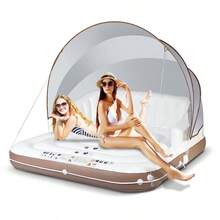 Canopy Inflatable Pool Float Lounge Swimming Raft - square - View 10