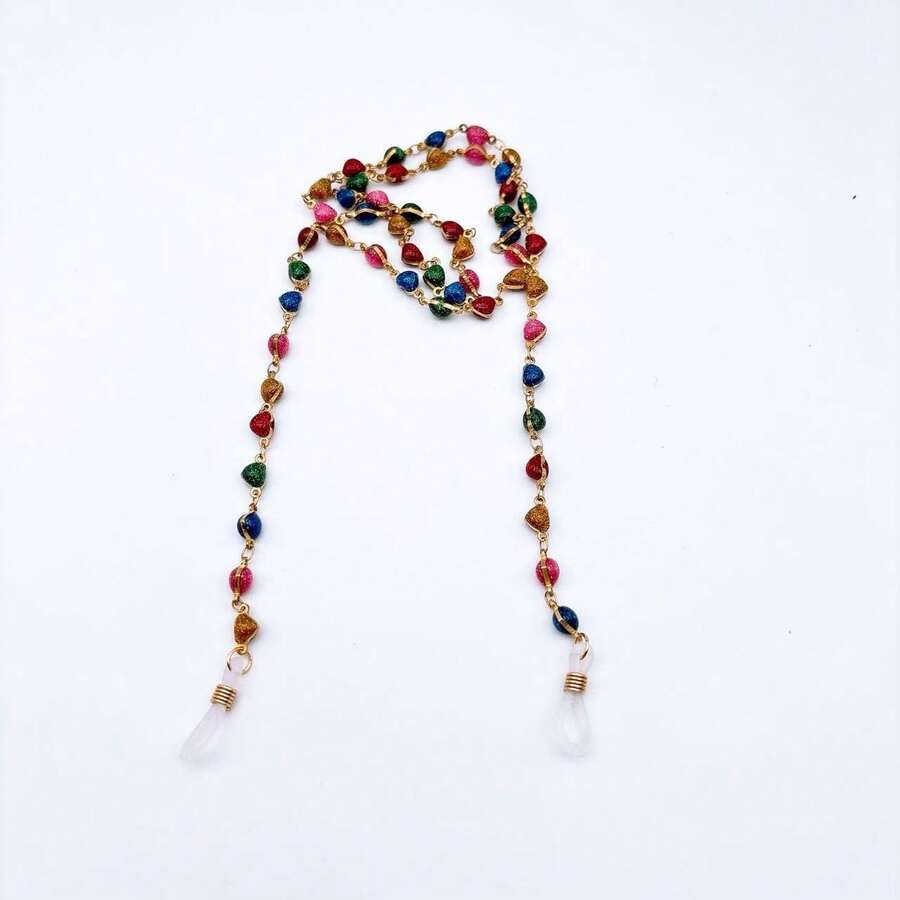 Delicate Colorful Eyeglass Cord Safety Chain Fashion/New - Heart - View 1