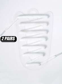 120厘米长户外运动鞋椭圆形鞋带，时尚百搭跑鞋纯色鞋带，经典百搭编织涤纶鞋带，2双鞋带