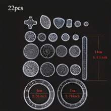 22pcs Educational Kaleidoscope Toy, Variety Magic Set, Student Stationery Magic Ruler, Birthday Gift, Christmas Gift, Reward Gift, Back To School Supplies