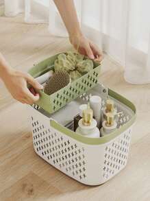 1 Stück Handbrause Korb, süßer Badezimmer Aufbewahrungskorb für Toilettenartikel - tragbarer Duschkorb für Studentenwohnheime, Reisen, Wohnmobile - wasserdichter Organizer für Frauen, Jugendliche, Kinder - perfekt als Muttertagsgeschenk, Einschulung, Badezimmer Accessoires, Raumdekoration