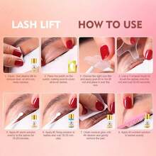 4-In-1 Eyelash And Brow Lift Kit, Black Eyelash And Brow Kit And Eyelash Perm Kit, Quick Lift Perm And Massive Tint,Eyelash Perm Kit With All Tools,For Home Salon - Nhiều màu - Xem 4