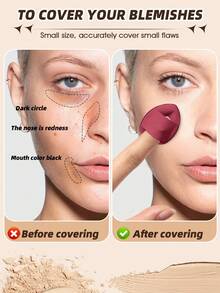 5/10/20/30/40/50件套化妆工具套装，包含：30个液体彩妆海绵+10个气垫粉扑+10个面部彩妆气垫粉扑。采用超柔软天鹅绒材质，专为修饰眼部和眼角而设计。多色化妆海绵，粉底混合美妆海绵，不含乳胶，干湿两用，适用于各种妆容。化妆品，价格实惠，梳妆台，卧室，化妆配件，粉扑，美妆蛋，粉扑，化妆海绵，价格实惠，圣诞礼物，赠品，便宜货 - 酒紅色 - 查看 10