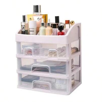 Transparent Drawer Multi-Layer Cosmetic Storage Box Sorting Shelf Makeup Jewelry Nail Polish Container Desktop Sundries
