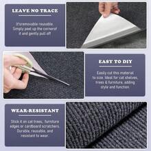 ‌Extra Large Cat Scratch Protector 15.7"X78.7" - Self-Adhesive Furniture Guard For Sofa, Carpet & Leather - Trimmable DIY Pet Protection Mat For Couches, Chairs & Cat Trees (Khaki) - màu nâu - Xem 6