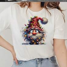 1 pieza/2 piezas/3 piezas Patrón de impresión por transferencia de calor de gnomo navideño - Ideal para personalización de ropa DTF en vaqueros, camisetas y manualidades en mochilas, decoración de bolsas de lona