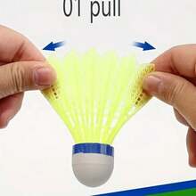 12pcs/6pcs/3pcs - Durable Nylon And Lightweight, Colorful And Easy To Track Shuttlecocks, Sturdy Structure, Classic Design, Suitable For Badminton Court/Yard/Square/School/Training Ground/Outdoor Camping, Enhance Gaming Experience, Multi-Person Sports, Multiple Specifications Available. Suitable For Outdoor And Indoor Sports, Badminton Set