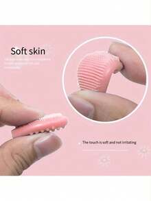 Silikon Gesichtsbürste, doppelseitige Mitesser Bürste, Silikon Nasenbürste, Lippenpflegebürste, doppelseitige Nasenbürste Gesichtswaschbürste Lippenpflege-Reinigungsstab Mitesser Reinigungsbürste Make-up Pinsel Akne Bürste, Silikon Mitesserentferner Gesichts-Akne-Peeling Abgestorbene Haut Lippen Akne Finger Nasen Reinigungsbürste Make-up Entfernung Massage