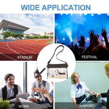 Back To School Stadium Approved Clear Crossbody Purse – Transparent PVC Shoulder Bag With Adjustable Strap - màu nâu - Xem 7