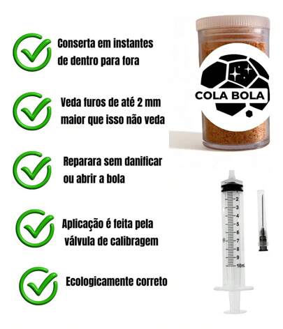Cola Para Conserto De Bolas Furadas Cola Bola Futebol Basquete 1 Unidade