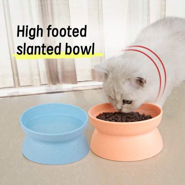 Tazón inclinado para mascotas, tazón para gatos, tazón de comida para gatos, tazón de comida para perros, comedero para mascotas con patas altas e inclinado, tazón de agua para perros