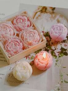 Bộ 4 cái/Hộp, Nến thơm hoa hồng mới, Nến thơm sáp đậu nành thủ công, Nến không khói, Quà tặng sinh nhật, Quà tặng tân gia, Nến hoa hồng, Nến mini, Dùng để trang trí nhà cửa, Trang trí phòng, Trang trí bàn ăn, Ngày lễ, Trang trí tiệc tùng, Trang trí đáng yêu, Đám cưới, Quà tặng ngày lễ tình nhân, Quà sinh nhật, Trang trí Giáng sinh, Trang trí Giáng sinh, Quà tặng Giáng sinh, Trang trí phòng (1 hộp 4 cái, 2 hộp 8 cái, 2 màu ngẫu nhiên) - Nhiều màu - Xem 6