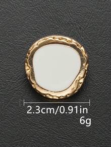 10 قطعة/مجموعة أزرار معدنية ذات ملمس مطرقة غير متماثل بطراز قديم، مناسبة للمعاطف والسترات والبدل والأزياء الرسمية، ويمكن استخدامها كأزرار زخرفية مخيطة باليد. مناسبة للملابس والأحذية والحقائب وصناديق الهدايا والإكسسوارات المجوهرة DIY، متوفرة بألوان وأحجام متعددة