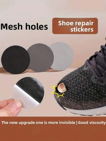 Self-Adhesive Shoe Patch Set, Shoe Hole Repair, Self-Adhesive Shoe Heel Repair, Shoe Hole Repair For Sports Shoes, Mesh Repair For Side Damage, Fix Inner Sole Holes And Cover Wear Areas On Sports Shoes, Wear-Resistant, Repair Tears And Scratches,Shoe,Spring Summer Picks,Brides Maid Gifts,Room,Bedroom Decor,Beach,Travel,For Men,For Women,Vacation,Cute Stuff