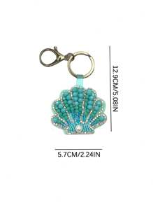Starfish, Ocean, Sea Turtle, Lobster, Shell Bag Charm, Summer Ocean Style Fashion Cute Versatile Fully Rhinestone Bag Pendant - Multicolor - View 3