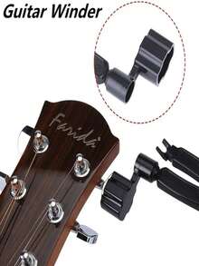 1pc Guitar String Winder, String Peg Puller & String Cutter 3-In-1 Guitar Restringing Tool, Instrument Accessories - Multicolor - View 6