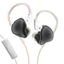 KZ KZ EDC In-Ear Monitor, High-Fidelity Stereo Stage/Studio IEM Wired Noise Isolating Earphones/Earbuds/Headphones For Musicians, Audiophiles, Budget Students, Comes With Storage Case (Black/Blue-Purple)