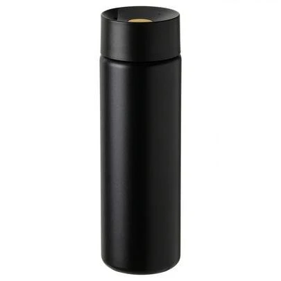 IKEA Cốc nước thể thao chống rò rỉ Cốc cà phê ô tô 400ml Cốc giữ nhiệt cầm tay Thiết kế chống tràn tối giản Phù hợp cho tập thể dục và văn phòng Màu đen