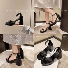 Women Wedges & Flatform - Versión mejorada de gamuza negra - Ver 12