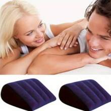 1 件充气枕头腰部支撑垫，压力激活午睡枕，适用于办公室、飞机、户外旅行，便携式