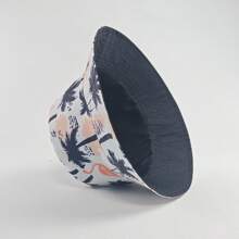 1pc Reversible Paisley Print Bucket Hat, Polyester Bohemian Style Unisex Cap Suitable For Spring, Summer And Autumn