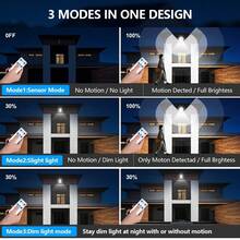 80000LM Luz solar LED súper potente para exteriores de 300W/200W, lámpara de pared solar con 3 modos, sensor de movimiento y iluminación de para calles