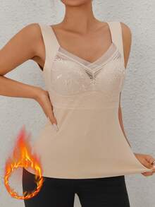 女士双面保暖加厚内衣背心，保暖舒适，适合秋季/冬季穿着。