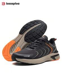 baasploa 男士跑步鞋 轻便步行鞋 网面时尚男士户外运动鞋 春季网球跑步时尚运动鞋，户外鞋 运动鞋 学生鞋，复古跑步鞋，复古休闲鞋（如果您的脚较宽，请选择大一码） - 深灰色 - 查看 3