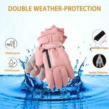 1pair Women's Winter Warm Gloves With A Touchscreen Design, Providing All - Season Warmth Retention , Suitable For Driving, Skiing, Mountaineering, And Daily Outings. Suitable For Party, Driving, Running, Using Phone Game And Daily Activities Halloween