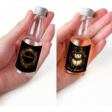 27 pezzi/2 pezzi Mini bottiglie di liquore, confezione di adesivi natalizi, etichette vintage di Babbo Natale, alce, campanelli, per vino, whisky, bevande, succhi, spezie, salse, sciroppi, oli essenziali, molto adatti per feste di Natale, cene, regali. Elementi natalizi come pupazzo di neve e albero di Natale.