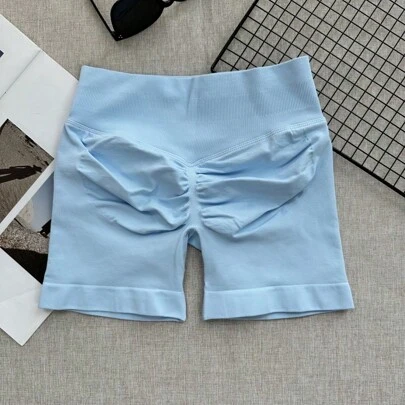 Women's High Waist Seamless Yoga Shorts - Stretchy Butt Lifting, Suitable For Running, Fitness And Outdoor Activities | Fashionable Appearance | Stretchy Fabric