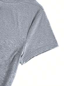 Short Sleeve V Neck Christian T-Shirt, Pray & Cross Print Casual Top For Summer & Spring, Women's Clothing - Black - View 10