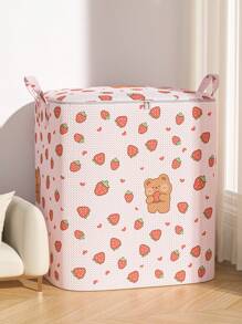 حقيبة تخزين قابلة للطي قطعة واحدة، حقيبة تخزين كرتونية، حقيبة تخزين لوازم الأم والطفل، حقيبة مصنوعة من قماش أكسفورد مزودة بسحاب ومقسمات مضادة للغبار، حقيبة تصنيف وفرز ملابس الأطفال والألعاب، صندوق تخزين متنوع للمنزل، حقيبة تخزين للسكن الجامعي، حقيبة تخزين للألعاب