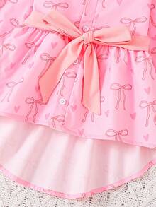 3pcs Girls' Spring/Autumn Ruffled Collar Swallow-Tailed Shirt Top, Belt & Leggings 3 Pieces Set (Shirt, Pants And Belt)