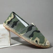 Breathable, Moisture-Wicking, Non-Slip Woven Fisherman Shoes, Linen Shoes, Casual Shoes, Canvas Shoes, Low-Top Shoes, Slip-On Loafers, Handmade Woven Retro Fitness Shoes, Loafers, Water Shoes - Unisex - Army Green - View 3