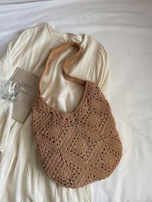 Women Tote Bags - 卡其色 2 - 查看 4