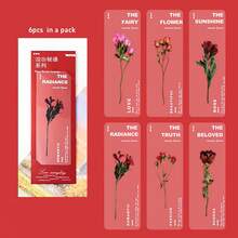 5pcs Nature Plants Bookmarks for Books Transparent Thin PET Page Marker Unique Reading Gift