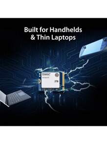 Kingston NV3SM3 PCIe 4.0 M.2 2230 NVMe SSD Internal Hard Drive 500GB 1TB 2TB Up To 6000Mb/S Original Solid State Drive Hard Disk - Cadet Blue - View 3