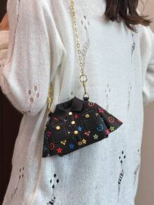 2025年新款独特设计女士单肩包，迷你斜挎口红包